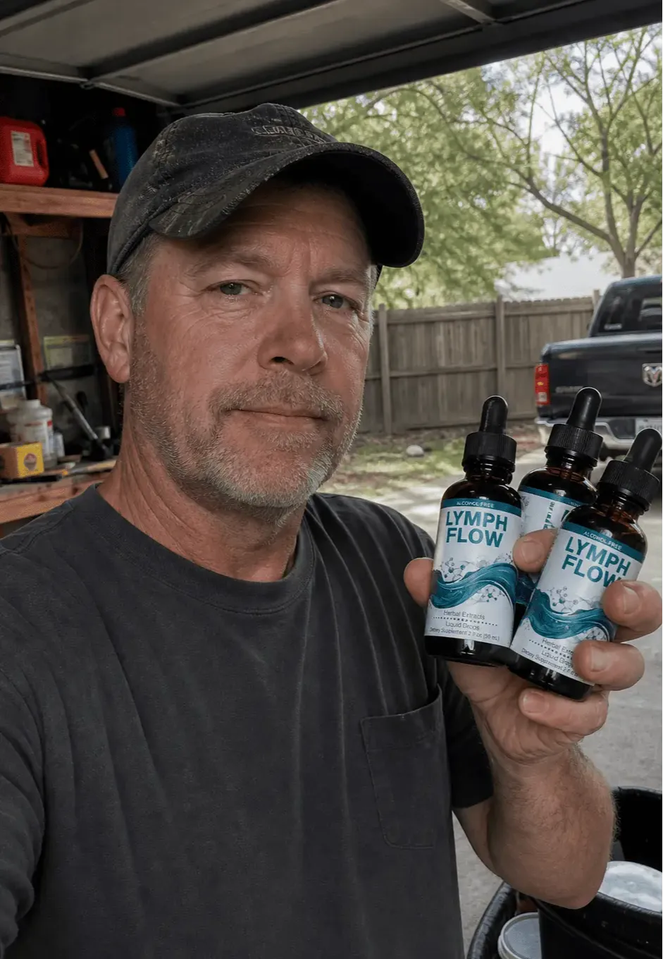 Anthony P. verified Lymph Flow customer review — less ankle swelling and better energy